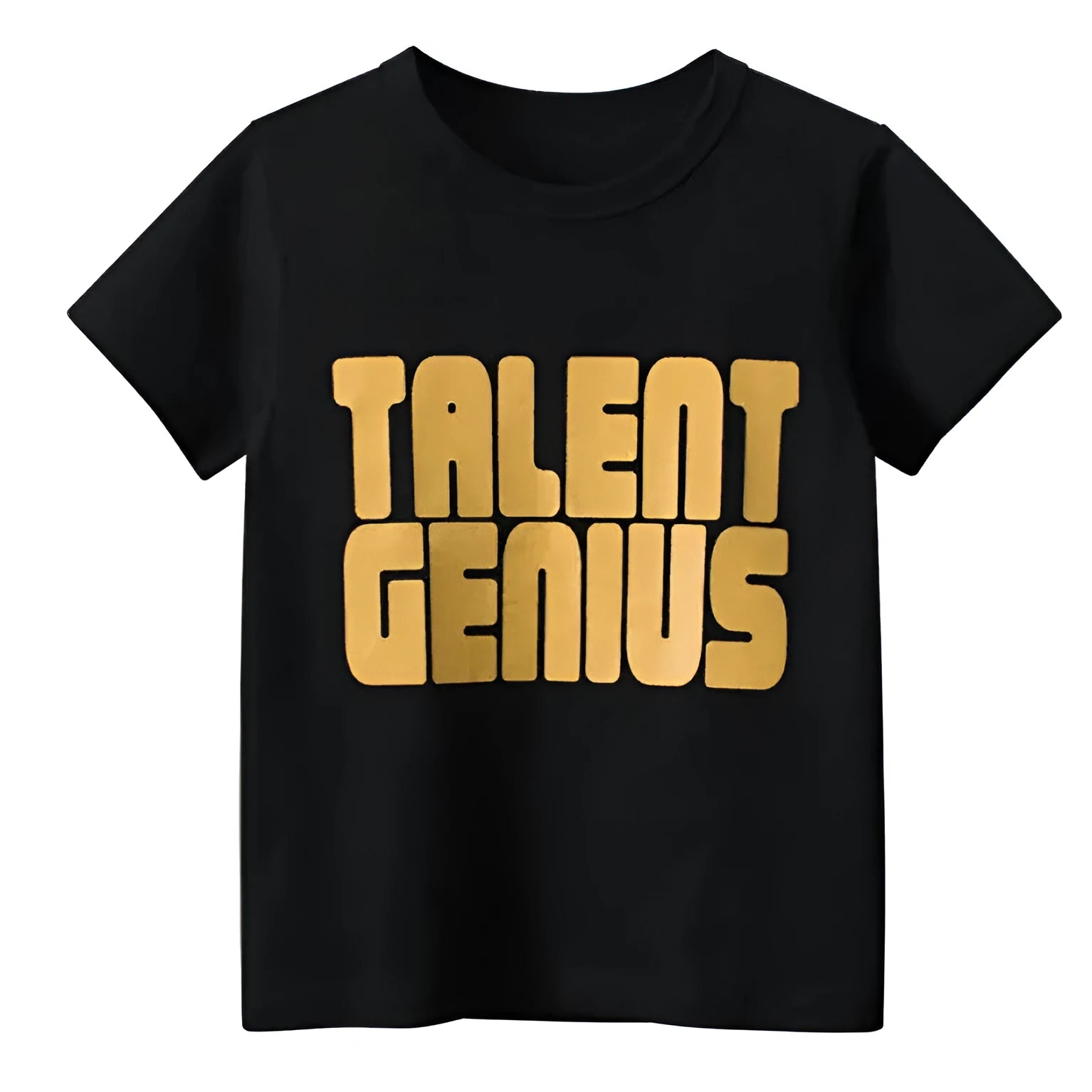 Black men's loose fit short sleeve t-shirt with a geometric pattern print.