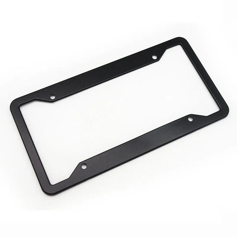 Aluminium alloy stainless steel licence plate frame in four colour finishes
