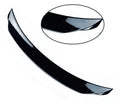 Mazda 3 Axela Exela large fixed sports blade tail trim in bright black or carbon grain finish for 2014-2021 RS models