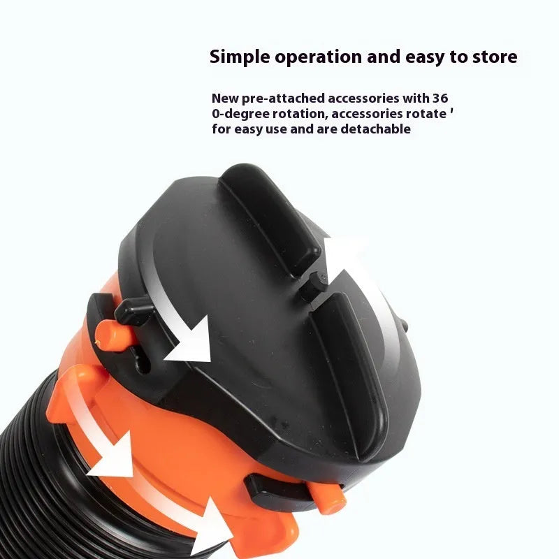 90-degree rotary elbow joint for sewage hose, shown in PP and TPE material options for motorhome waste.