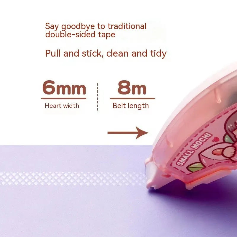 Dotting glue adhesive in fruit juice colours with card packaging for craft and stationery use