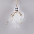 Halloween ghost LED lighting chain with battery box and colourful ghost-themed lights
