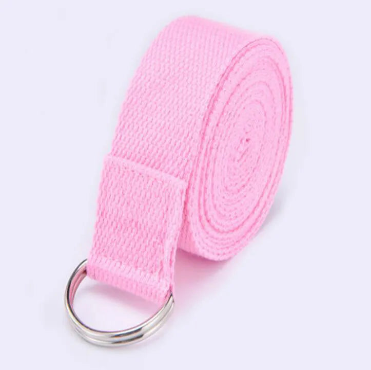 EVA yoga brick 23x15x7.5cm, non-slip yoga mat 183x61x0.6cm and cotton stretching strap 183cm set