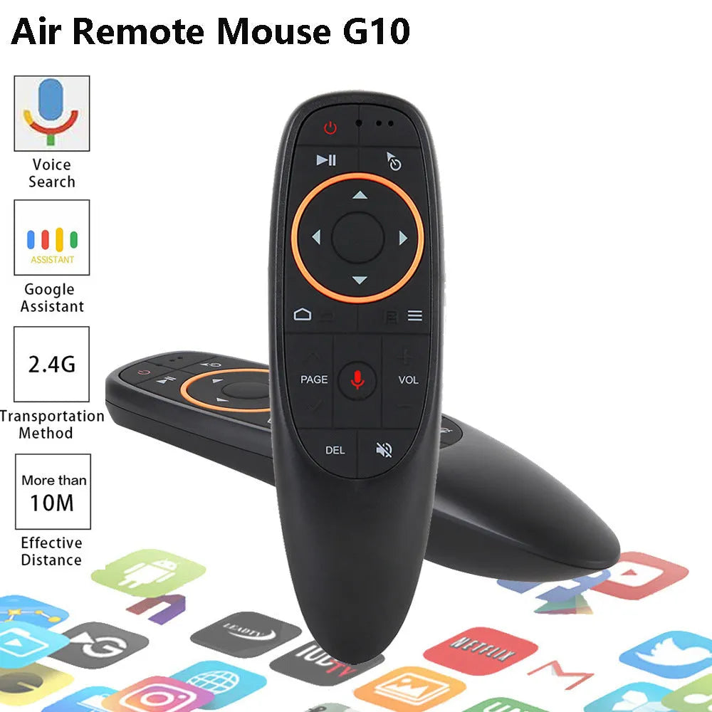 G10 G10S Pro intelligent voice remote control with plastic shell and silicone buttons for Android and PC