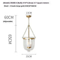 Glass chandelier with 3 heads in gold or black, American country style, sizes 24x33cm and 35x65cm, for dining tables