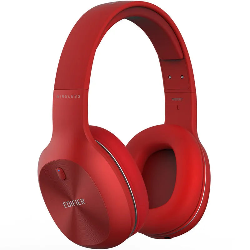 Bluetooth sports headset in black, red or white colours showing wireless design for active use