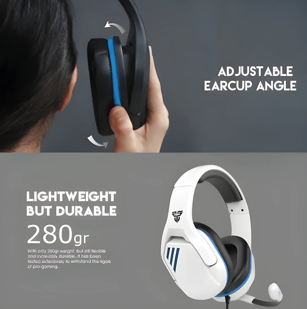 MH86 Esports Professional wired gaming headset in black with 50mm drivers and omnidirectional microphone