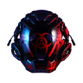 Black full face creative prop mask helmet for costume parties and cyberpunk events