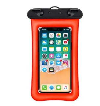 PVC waterproof phone pouch with 45cm rope in various colour options
