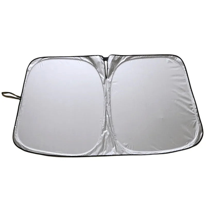 Titanium silver aluminium foil car sunshade for windscreen heat insulation and UV protection