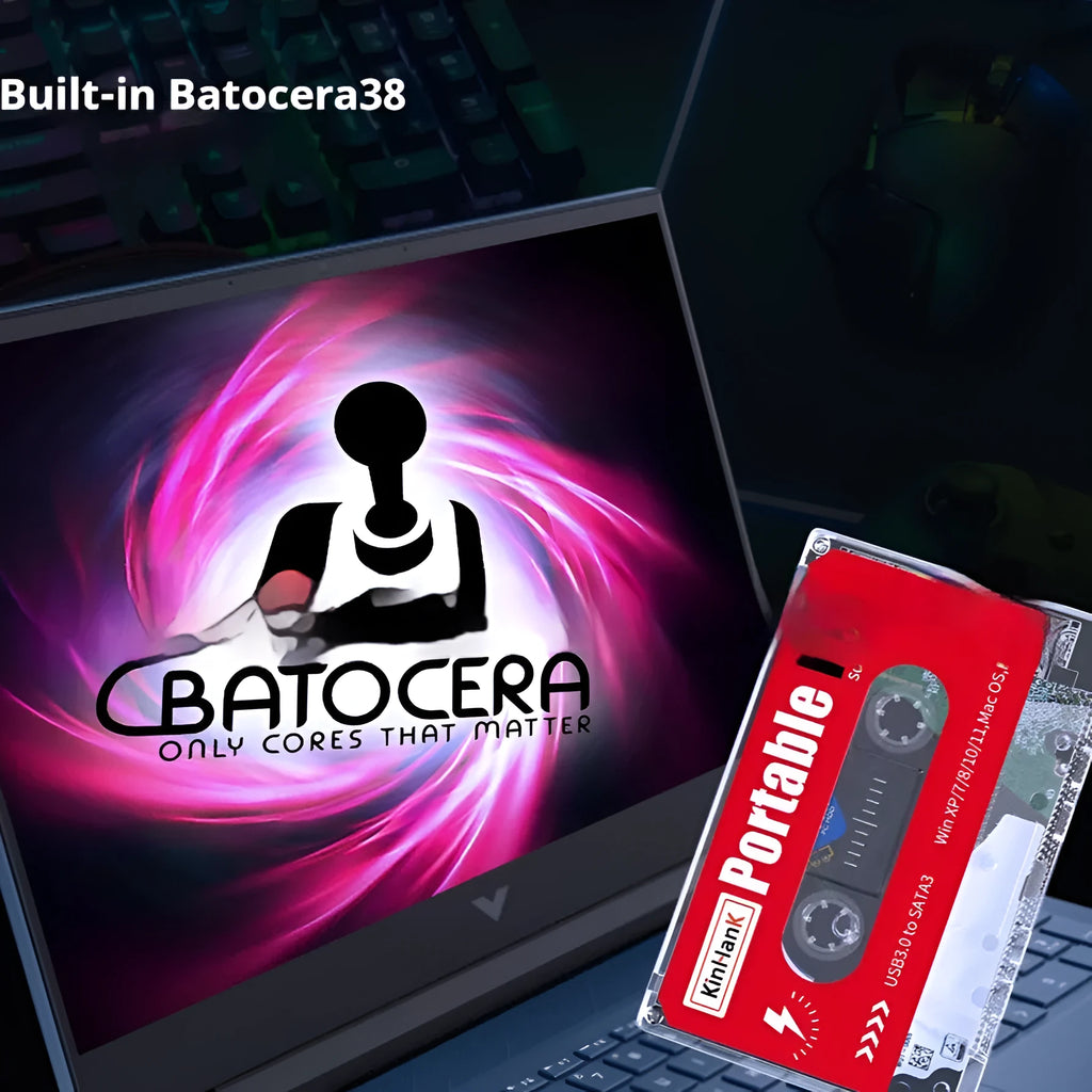 External 2TB mechanical hard drive for mobile gaming with compact design and USB connectivity