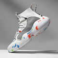Men's camouflage pattern sneakers with mesh upper and rubber sole for summer running