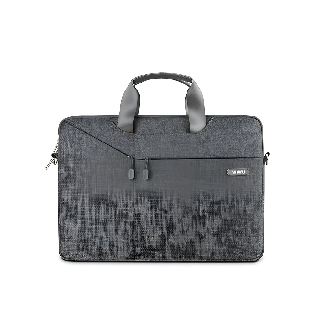 Business laptop bag polyester waterproof anti-theft handbag with zipper pockets in black, grey, light grey or pink