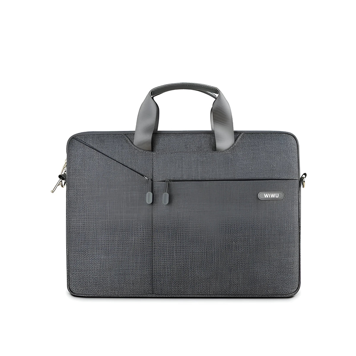 Business laptop bag polyester waterproof anti-theft handbag with zipper pockets in black, grey, light grey or pink