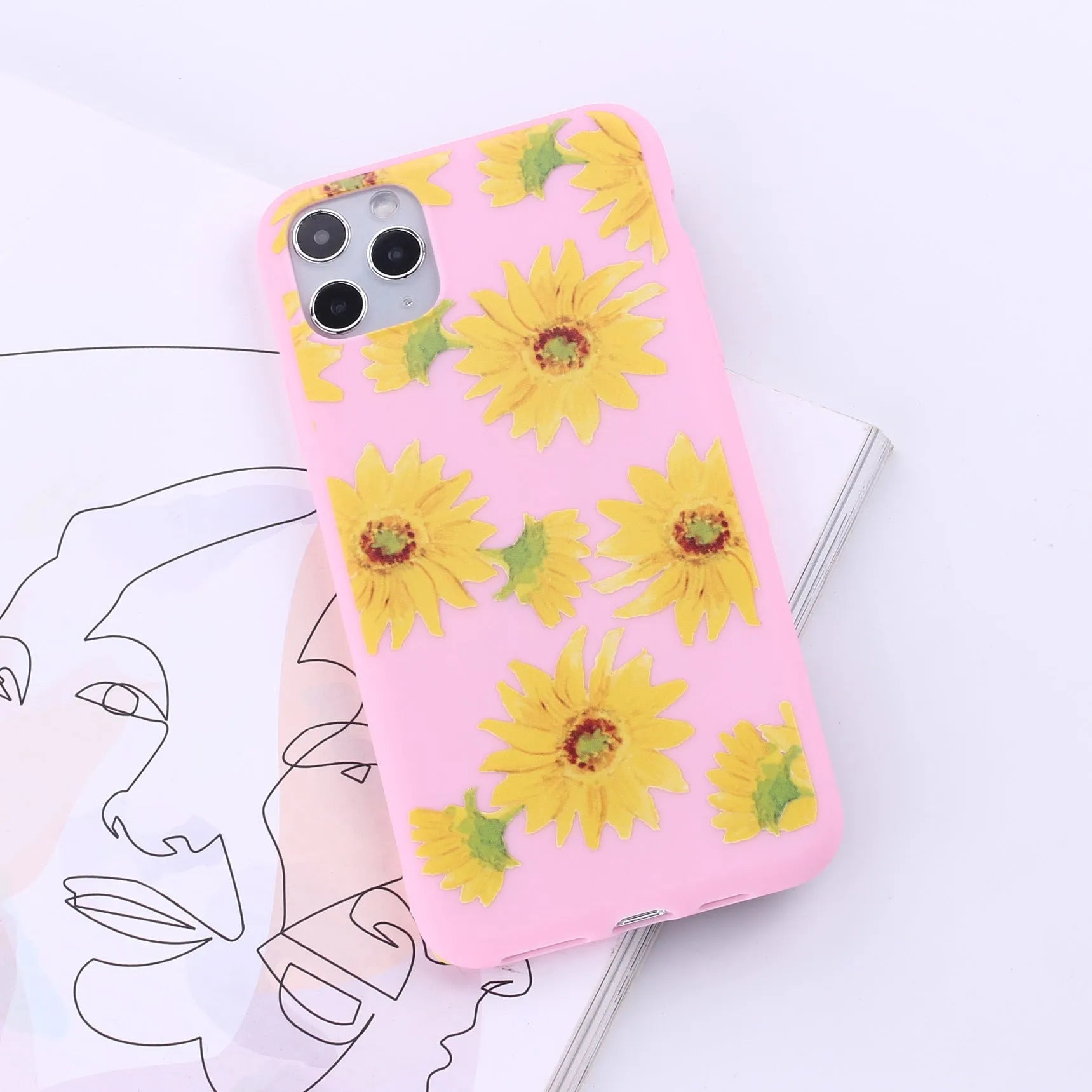 Flexible TPU mobile phone case for iPhone, shown in one of fourteen available colours.