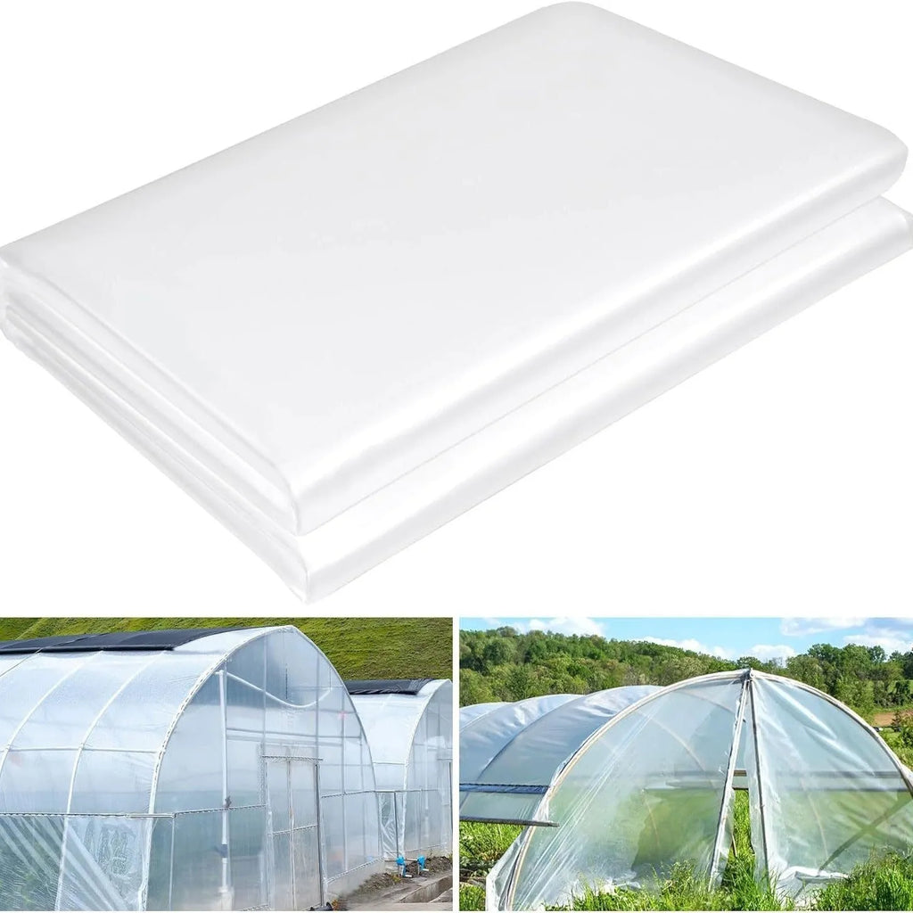 Roll of clear plastic greenhouse film for vegetable shed cold-proof insulation, 4x8 metre size