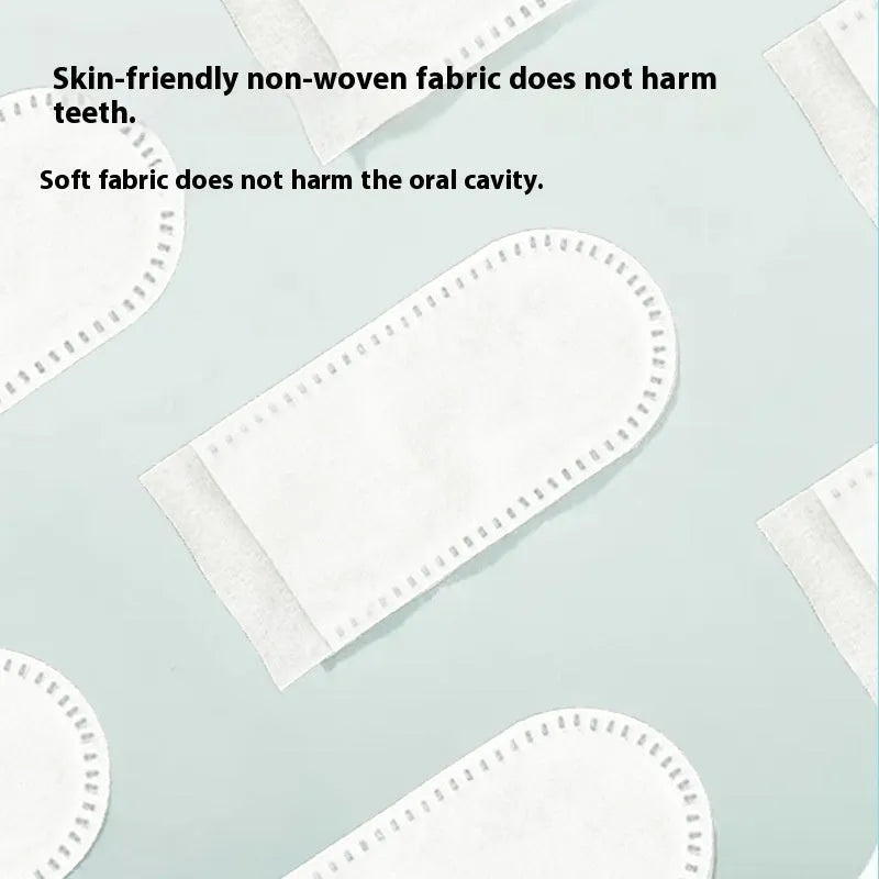 Pack of 50 disposable non-woven fabric pet dental finger cots for cleaning cat and dog teeth