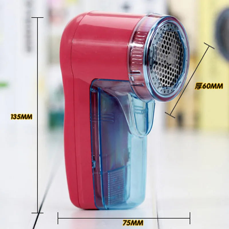 Portable electric lint remover device in selected colour with compact handheld design