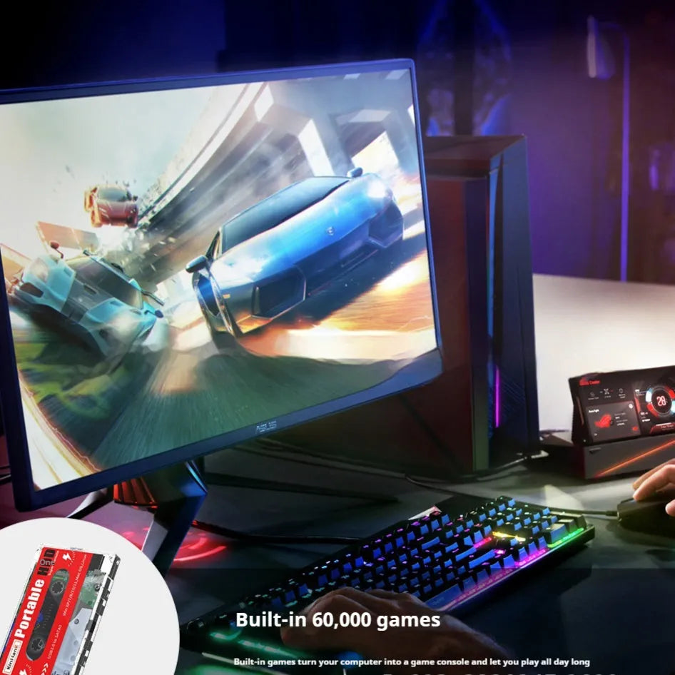 External 2TB mechanical hard drive for mobile gaming with compact design and USB connectivity
