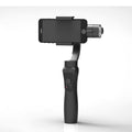Black 3-axis mobile phone stabilizer gimbal for smartphones below 6.5 inches