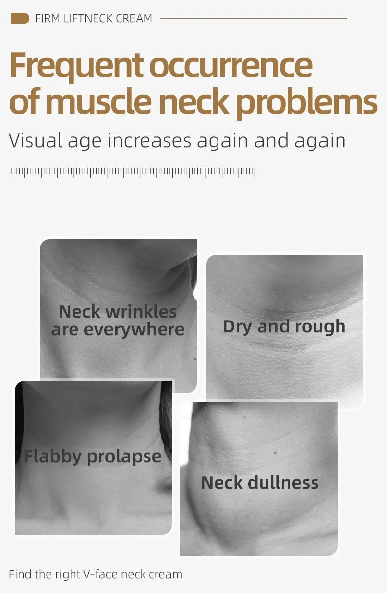120ml neck firming cream with roll-on applicator for massage application