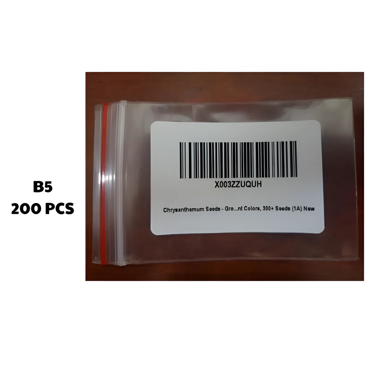Packet containing 200 ground chrysanthemum seeds for Chrysanthemum morifolium gardening