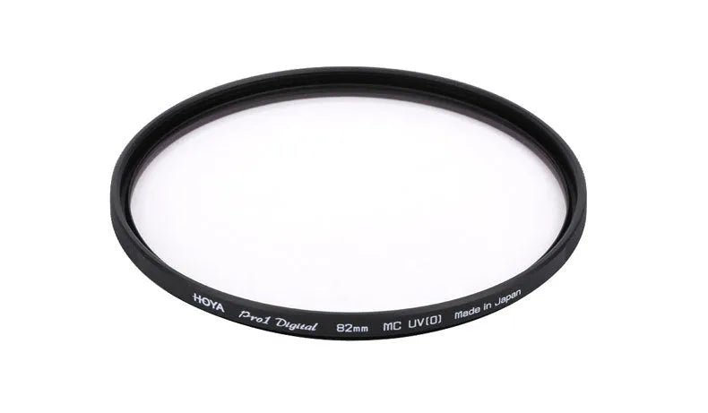 Black multi-coated UV mirror camera filter protector showing lens thread
