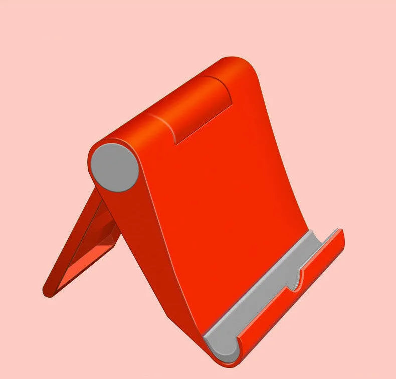 PE folding mobile phone stand with multi-angle adjustment in various colours