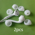 Black and white silicone earphone sleeves for S6 Edge G9200 G9250 G920A headphones