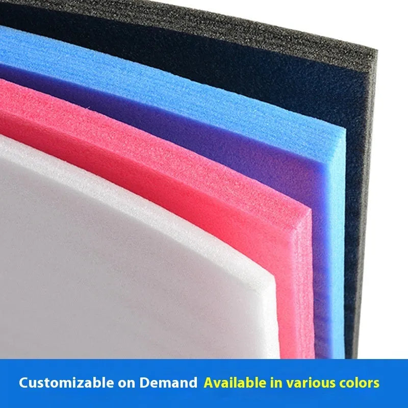 White EPE pearl cotton foam board measuring 2 metres by 1 metre with 10 mm thickness