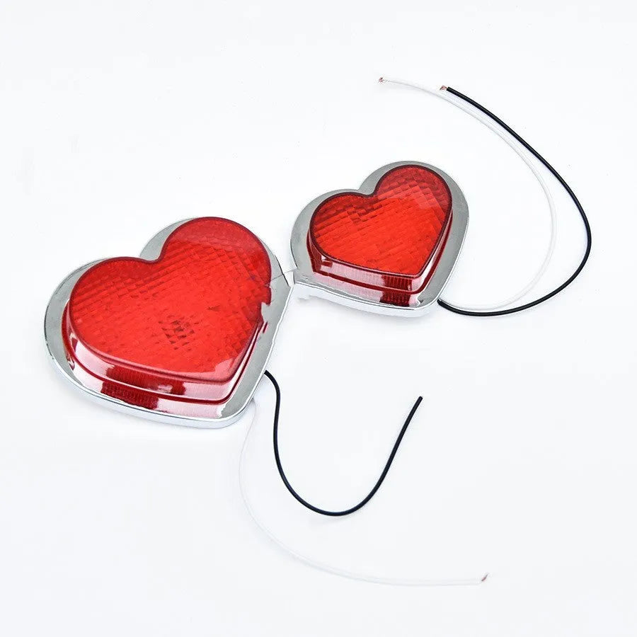 Japanese-style heart-shaped LED car fender sidelight in various colours
