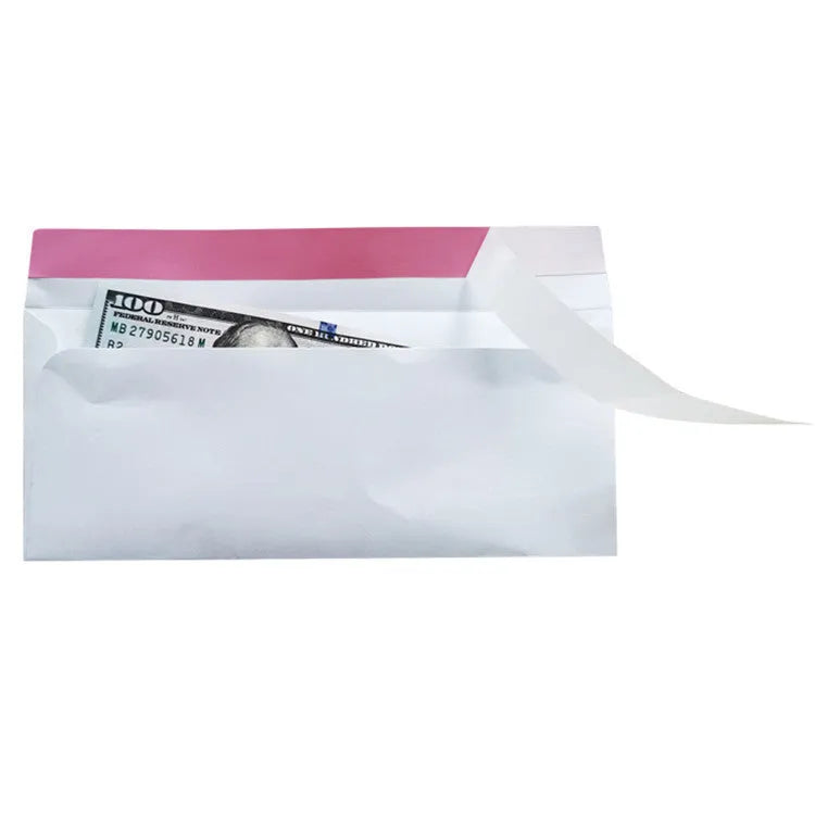 Blue confidential security envelope with self-adhesive anti-opening packaging measuring 105mm by 240mm