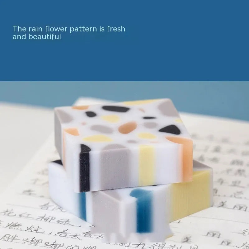 Brick shaped traceless rubber eraser for student pencil mark removal