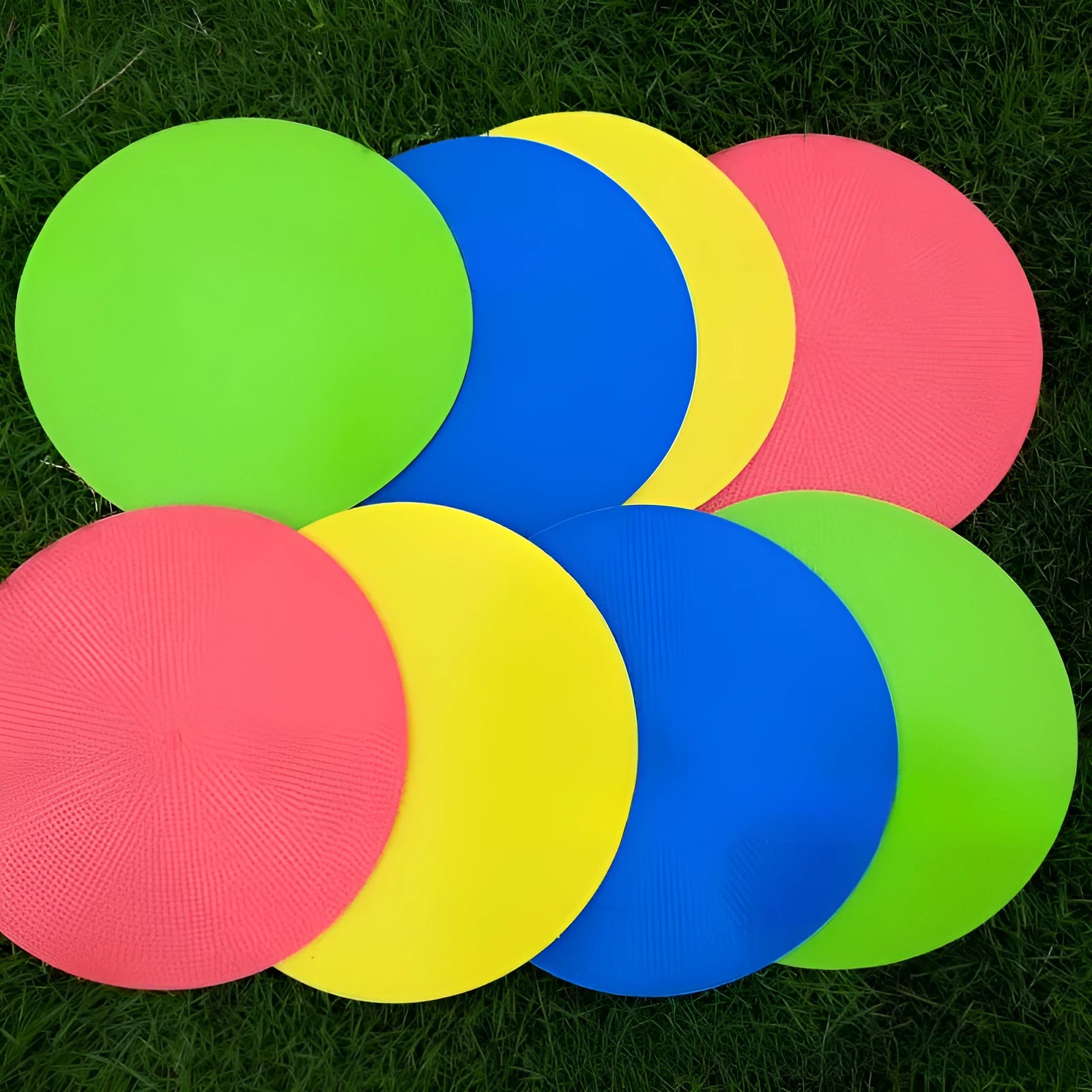 Soft TPE sports training landmark disc in six colours with 23cm diameter