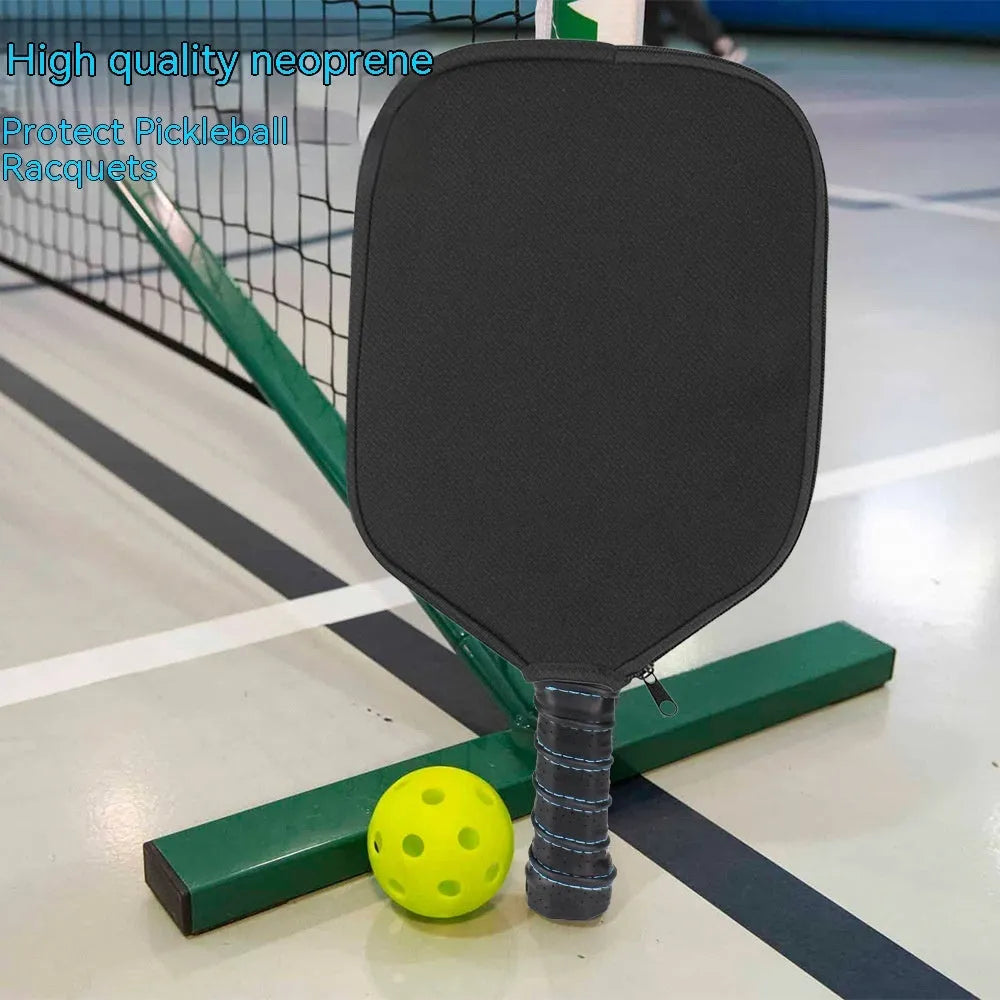 Black neoprene protective sleeve for table tennis rackets
