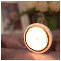 Round 80mm white motion sensor LED light for wardrobe and hallway installation
