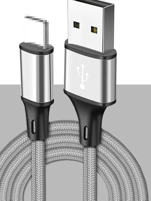2m long USB to Type-C mobile phone charging cable in multiple colour options
