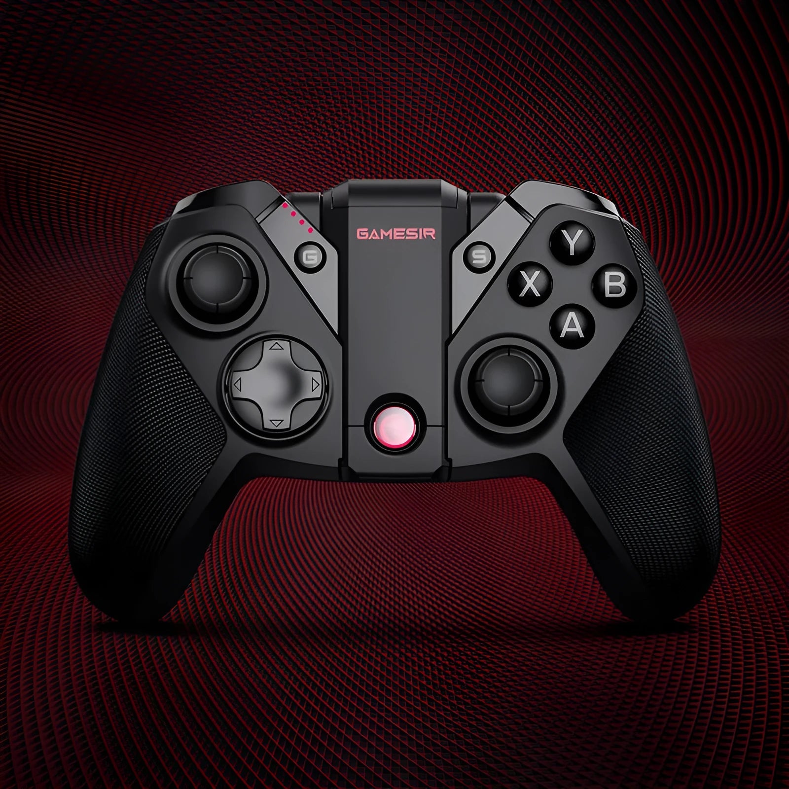 Black Gaishi USB Type-C gaming controller with standard gaming button layout
