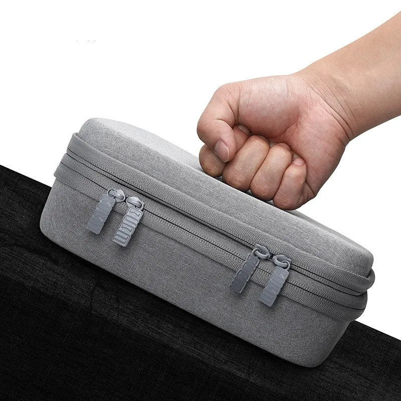 EVA digital storage bag for headphones in Black or Grey colour with hand bag shape