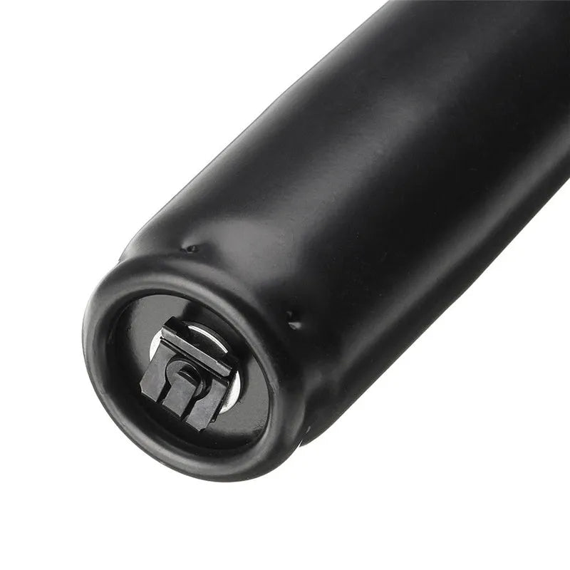 Gas lift mechanism for office chairs in electroplated metallic or black finish