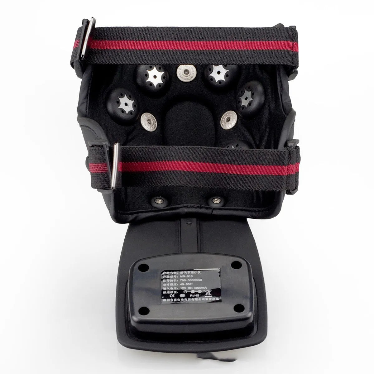 Infrared knee and shoulder massager with heat settings, knee pads, and shoulder pads