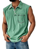 Man wearing a short sleeve polo shirt with a 3D digital print design in a loose fit.
