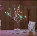 LED Christmas tree light with 108 LEDs on 50-60cm tall plastic tree structure and touch-sensitive base