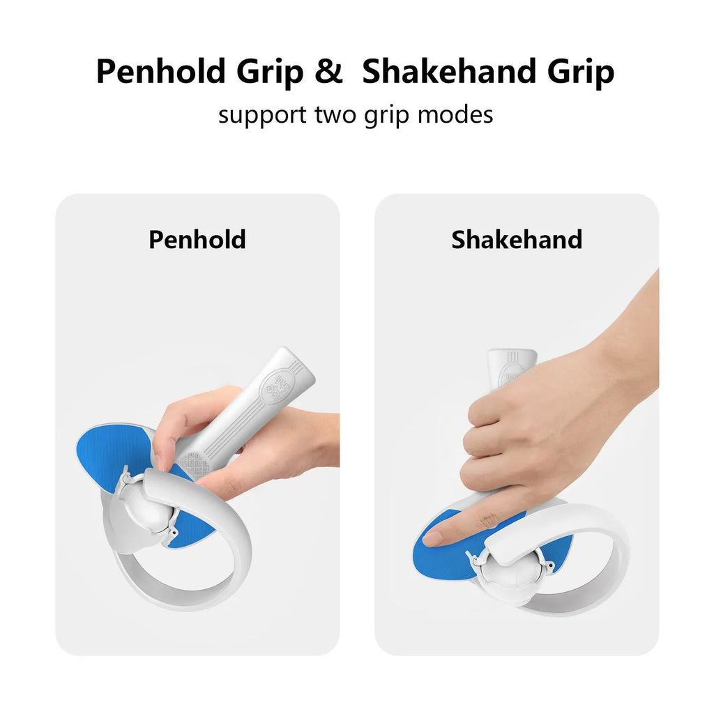 Red and blue silicone plastic table tennis racket grip for Pico 4 VR controller