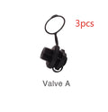 Set of three plastic rotating valve nozzle covers for Intex Bestway and Jilong inflatable products