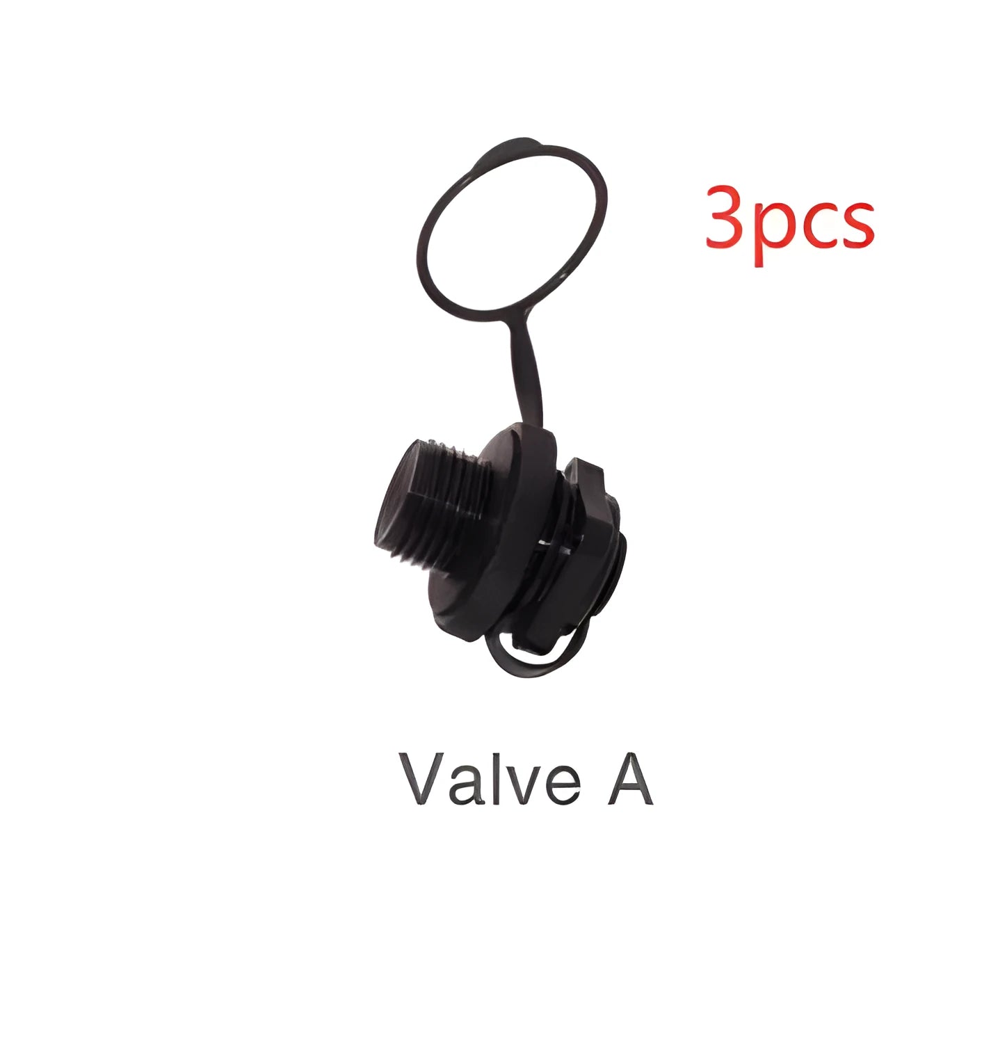 Set of three plastic rotating valve nozzle covers for Intex Bestway and Jilong inflatable products
