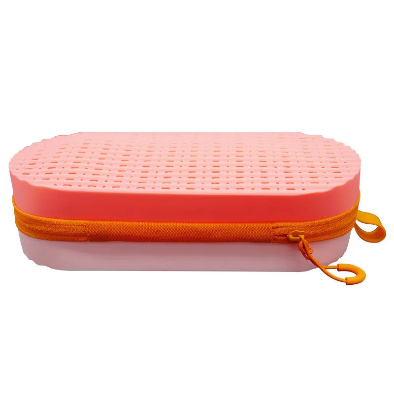 Silicone glasses case in multiple colours measuring 200mm by 80mm by 50mm with long hand style
