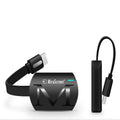 Black HDMI dongle for wireless smartphone to TV screen mirroring with 1080p output