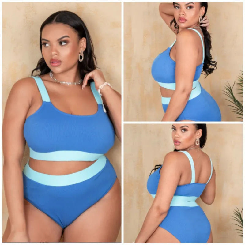 A women's high waist one-piece swimsuit with a split brief, shown in its available colour.