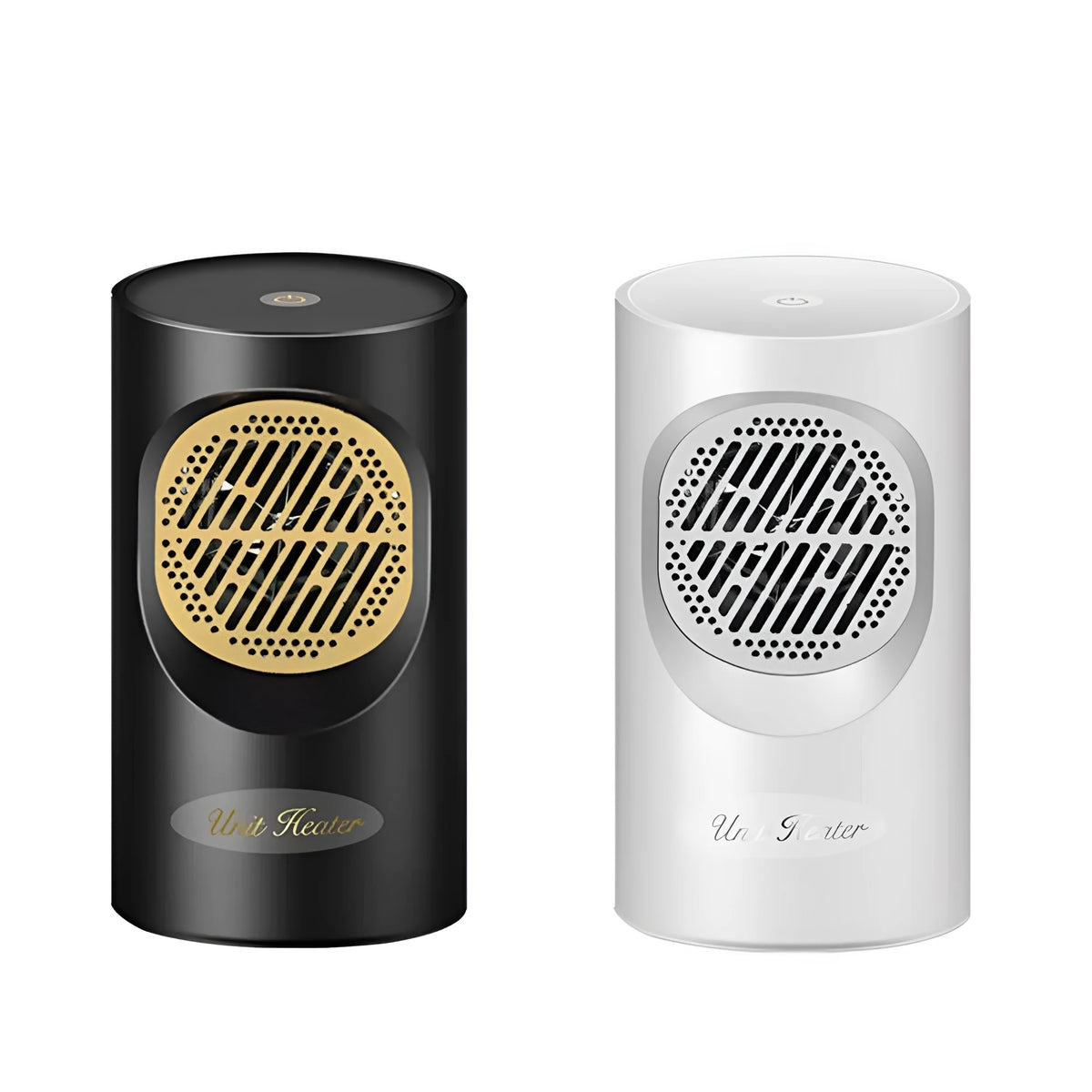 Mini heater home with 2 second heat, 7 blade vortex wind wheel, touch control, Black or White EU plug.